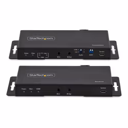 StarTech.com Kit Extender HDMI Fibre Optique - 4K60Hz jusqu'à 1km (Monomode) ou 300m (Multimode) Fibre optique LC, HDR, HDCP, Audio 3.5mm/RS232/Extender IR - Prolongateur/Extension HDMI - Kit Émetteur et Récepteur - Vue supplémentaire 4