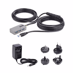 StarTech.com U01043-USB-EXTENDER hub & concentrateur USB 3.2 Gen 1 (3.1 Gen 1) Type-A 5000 Mbit/s Noir, Argent - Vue supplémentaire 7