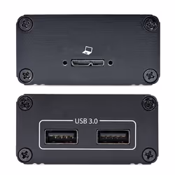 StarTech.com Extender USB 3.0 2-Port sur Fibre Multimode OM3 - LC/LC - Hub USB-A 2x 5Gbps - Portée 350m - Extendeur Fibre Optique USB Durable - Extension/Prolongateur USB 3.0 Optique