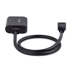 StarTech.com Répartiteur HDMI 2 Ports - Vidéo HDMI 2.0 4K 60Hz - Répartiteur HDMI 4K 1 Entrée 2 Sorties - Répartiteur 1x2 Affichage/Sortie HDMI, HDR/HDCP - Splitter avec Câble HDMI Intégré de 50 cm - Vue supplémentaire 4