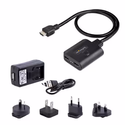 StarTech.com Répartiteur HDMI 2 Ports - Vidéo HDMI 2.0 4K 60Hz - Répartiteur HDMI 4K 1 Entrée 2 Sorties - Répartiteur 1x2 Affichage/Sortie HDMI, HDR/HDCP - Splitter avec Câble HDMI Intégré de 50 cm - Vue supplémentaire 6