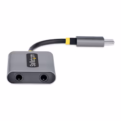 StarTech.com Adaptateur Casque USB-C - Splitter Audio, Double Casque USB Type C avec Entrée Micro - Adaptateur USB C vers Jack 3.5mm, DAC 3.5 mm - USB-C vers Jack Audio/Sortie Auxiliaire, DAC 24 Bits