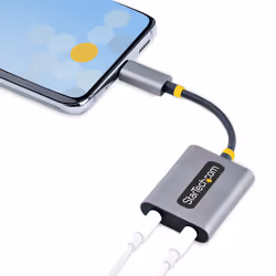 StarTech.com Adaptateur Casque USB-C - Splitter Audio, Double Casque USB Type C avec Entrée Micro - Adaptateur USB C vers Jack 3.5mm, DAC 3.5 mm - USB-C vers Jack Audio/Sortie Auxiliaire, DAC 24 Bits - Vue supplémentaire 7