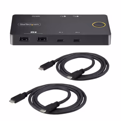 StarTech.com C2-H46-UC2-PD-KVM commutateur écran, clavier et souris Noir - Vue supplémentaire 9