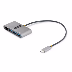 StarTech.com Hub USB-C à 3 ports avec Ethernet - 3x USB-A - USB 3.0 5Gbps - Alimentation par Bus - Hub USB Thunderbolt 3 - Ad ...