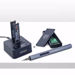 StarTech.com Duplicateur de Disque M.2 NVMe 1:1, Clonage/Copie Autonome de SSD M.2 Jusqu'à 90Go/min, Station d'Accueil de Disque Dur M.2 USB 3.2 20 Gbps à Deux Baies, Câbles USB-C/A Inclus - Vue supplémentaire 6