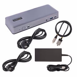 StarTech.com Station d'Accueil USB-C - Hub USB-C Multi-Moniteur HDMI/DP/DP Alt Mode - 3x 4K30 / 2x 4K60 - Dock USB 7 ports - 60W Power Delivery 3.0 - GbE - 3.5 Audio - Station d'Accueil Universelle - Vue supplémentaire 6