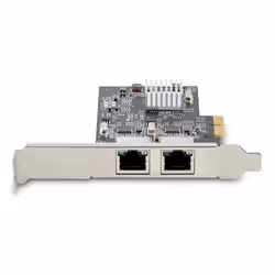 StarTech.com Carte Réseau PCIe à 2 Ports 2,5 Gbps NBASE-T, Intel I225-V - Carte Réseau pour PC - Carte Réseau Ethernet Multi-Gigabit - Carte LAN Serveur PCI Express 2.1 - Interface Ethernet de Bureau - Vue supplémentaire 4