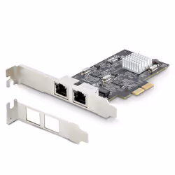StarTech.com Carte Réseau PCIe à 2 Ports 2,5 Gbps NBASE-T, Intel I225-V - Carte Réseau pour PC - Carte Réseau Ethernet Multi-Gigabit - Carte LAN Serveur PCI Express 2.1 - Interface Ethernet de Bureau - Vue supplémentaire 6