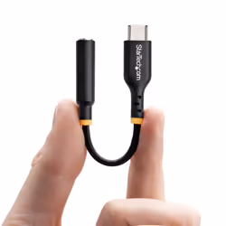StarTech.com USBCAUDIO2 changeur de genre de câble USB Type-C 2.0 3,5 mm Noir - Vue supplémentaire 4