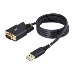 StarTech.com 1P3FFCB-USB-SERIAL câble Série Noir 1 m USB Type-A RS-232