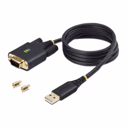 StarTech.com 1P3FFCB-USB-SERIAL câble Série Noir 1 m USB Type-A RS-232 - Vue supplémentaire 9
