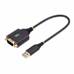 StarTech.com Câble USB vers Série de 30cm, Rétention COM, FTDI, Câble Adaptateur USB-A vers DB9 RS232, Vis/Écrous DB9 Interch ...
