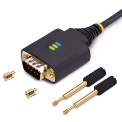 StarTech.com Câble USB vers Série de 30cm, Rétention COM, FTDI, Câble Adaptateur USB-A vers DB9 RS232, Vis/Écrous DB9 Interchangeables, Protection ESD, Windows/macOS/Linux - Vue supplémentaire 8