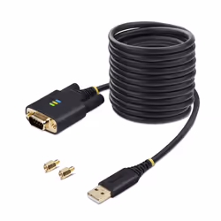 StarTech.com 1P10FFC-USB-SERIAL câble Série Noir 3 m USB Type-A DB-9 - Vue supplémentaire 9