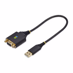 StarTech.com Câble USB vers Null Modem Série de 30cm, COM Retention, FTDI, Câble Adaptateur USB-A vers DB9 RS232, Vis/Écrous  ...