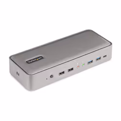 StarTech.com Docking Station KVM USB-C pour Deux PC Portables - Station d'Accueil DisplayPort 4K 60Hz pour 2 Moniteurs - Hub  ...