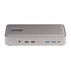 StarTech.com Docking Station KVM USB-C pour Deux PC Portables - Station d'Accueil DisplayPort 4K 60Hz pour 2 Moniteurs - Hub USB 5 Ports, GbE, Alimentation 90W/45W - Stations d'Accueil pour Ordinateur Portable - Vue supplémentaire 4