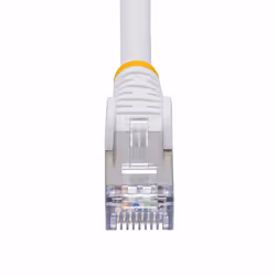 StarTech.com Câble Ethernet CAT8 Blanc de 50cm, RJ45 Snagless, 25G/40G, 2000MHz, 100W PoE++, S/FTP, Fil de Cuivre Pur 26AWG, LSZH, Cordon de Raccordement Réseau Blindé avec Serre-Câble, Testé par Fluke Channel - Vue supplémentaire 4