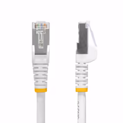 StarTech.com Câble Ethernet CAT8 Blanc de 1m, RJ45 Snagless, 25G/40G, 2000MHz, 100W PoE++, S/FTP, Fil de Cuivre Pur 26AWG, LSZH, Cordon de Raccordement Réseau Blindé avec Serre-Câble, Testé par Fluke Channel
