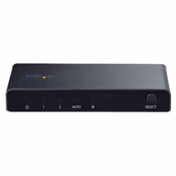 StarTech.com Switch HDMI 8K à 2 Ports - Switch HDMI 2.1 4K 120Hz HDR10+/8K 60Hz UHD - Commutateur HDMI 2 Entrées 1 Sortie - Commutation de Source Automatique/Manuelle - Adaptateur Secteur et Télécommande Inclus - Vue supplémentaire 4