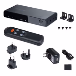 StarTech.com Switch HDMI 8K à 2 Ports - Switch HDMI 2.1 4K 120Hz HDR10+/8K 60Hz UHD - Commutateur HDMI 2 Entrées 1 Sortie - Commutation de Source Automatique/Manuelle - Adaptateur Secteur et Télécommande Inclus - Vue supplémentaire 7