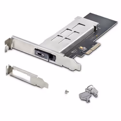 StarTech.com Adaptateur SSD M.2 NVMe vers PCIe x4 avec Plateau Amovible pour Slot d'Extension PCI Express, Carte Adaptateur PCIe, Installation Sans Outil, Baie de Disque Hot-Swap PCIe 4.0/3.0, Verrouillage par Clé - Vue supplémentaire 10