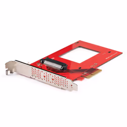 StarTech.com PEX4SFF8639U3, PCIe, U.3, Rouge, Activité, Énergie, 21693912 h, 0 - 60 °C