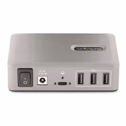 StarTech.com Hub USB-C à 10 Ports - 8x USB-A et 2x USB-C - Hub USB Type-C Auto-Alimenté avec Bloc d'Alimentation 65W - USB 3.1 10Gbps - Hub USB avec câble de verrouillage certifié USB-IF de 91cm - Splitter USB C - Vue supplémentaire 4