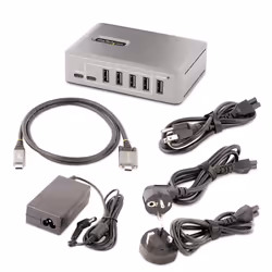 StarTech.com Hub USB-C à 10 Ports - 8x USB-A et 2x USB-C - Hub USB Type-C Auto-Alimenté avec Bloc d'Alimentation 65W - USB 3.1 10Gbps - Hub USB avec câble de verrouillage certifié USB-IF de 91cm - Splitter USB C - Vue supplémentaire 7