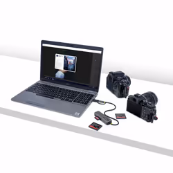 StarTech.com Lecteur de Cartes Mémoire Multi-Média, Lecteur de Cartes SD/microSD/CompactFlash, Adaptateur de Cartes Portables USB 5Gbps, Lecteur de Cartes USB-C avec Adaptateur USB-A - Compatible avec tous les OS - Vue supplémentaire 5