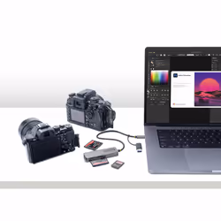 StarTech.com Lecteur de Cartes Mémoire Multi-Média, Lecteur de Cartes SD/microSD/CompactFlash, Adaptateur de Cartes Portables USB 5Gbps, Lecteur de Cartes USB-C avec Adaptateur USB-A - Compatible avec tous les OS - Vue supplémentaire 6