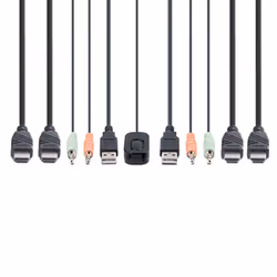 StarTech.com C2-DH46-UA2-CBL-KVM commutateur écran, clavier et souris Noir - Vue supplémentaire 6