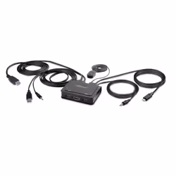 StarTech.com C2-H46-UAC-CBL-KVM, 4096 x 2160 pixels, 4K Ultra HD, Noir
