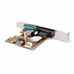 StarTech.com Carte d'Interface Série PCI Express à 2 ports, Carte Série PCIe à 2 Ports vers RS232 (DB9), UART 16C1050, Supports à Profil Bas/Plein, Rétention COM, pour Windows/Linux