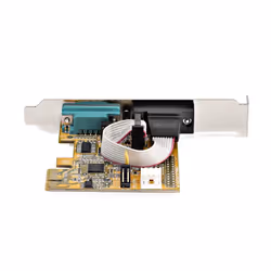 StarTech.com Carte d'Interface Série PCI Express à 2 ports, Carte Série PCIe à 2 Ports vers RS232 (DB9), UART 16C1050, Supports à Profil Bas/Plein, Rétention COM, pour Windows/Linux - Vue supplémentaire 4