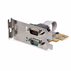 StarTech.com Carte d'Interface Série PCI Express à 2 ports, Carte Série PCIe à 2 Ports vers RS232 (DB9), UART 16C1050, Supports à Profil Bas/Plein, Rétention COM, pour Windows/Linux - Vue supplémentaire 7