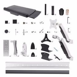 StarTech.com Poste de Travail Mural, Support VESA de Moniteur/Écran 32" Support pour Écran/Moniteur (10kg) - Support d'Écran Entièrement Articulé et Tablette Murale pour PC et pour Clavier - Vue supplémentaire 9