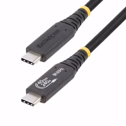StarTech.com 1M-40G-USB4-CABLE, 1 m, USB C, USB C, USB4 Gen 3x2, 40000 Mbit/s, Noir