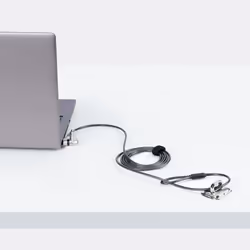 StarTech.com Câble Antivol pour Ordinateur Portable de 2m - Câble de Sécurité pour PC Compatible avec Noble Wedge/Nano/K-Slot, Câble de Verrouillage à Clé, Câble Antivol en Acier au Carbone Résistant aux Coupures - Vue supplémentaire 5