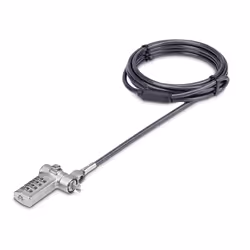 StarTech.com Câble Antivol pour Ordinateur Portable de 2m - Câble de Sécurité pour PC Portable, Compatible avec Noble Wedge®/ ...