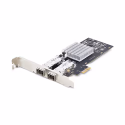 StarTech.com Carte Réseau GbE SFP à 2 Port, PCIe 2.0 x1, Intel I350-AM2, Carte Contrôleur 2x 1GbE, 1000BASE Cuivre/Fibre Opti ...