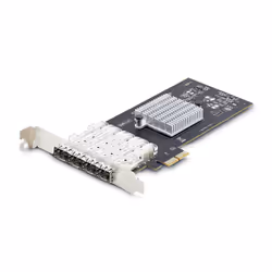 StarTech.com Carte Réseau GbE SFP à 4 Port, PCIe 2.0 x2, Intel I350-AM4, Carte Contrôleur 4x 1GbE, 1000BASE Cuivre/Fibre Opti ...