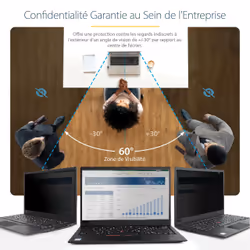 StarTech.com Écran de Confidentialité pour Ordinateur Portable MacBook Pro 21/23 16 pouces - Filtre Anti Reflets avec 51% de Réduction de Lumière Bleue, Protection d'Écran PC avec Angle de Vision de +/- 30 Degrés - Vue supplémentaire 9