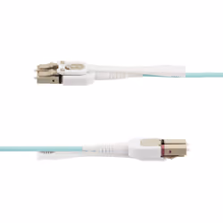 StarTech.com Câble Fibre Optique Multimode LC à LC (UPC) OM4 de 5m avec Languettes Push-Pull, 50/125µm, Réseaux 100G, Insensible à la Courbure, Faible Perte d'Insertion, Cordon de Raccordement Fibre LSZH