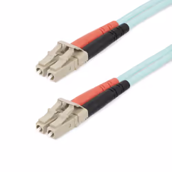 StarTech.com Câble à Fibre Optique Multimode LC/UPC vers LC/UPC OM4, Fibre LOMMF/VCSEL Zipcord 50/125µm, Réseaux 100G, Faible ...