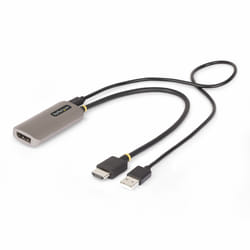 StarTech.com 148B-HDMI-DP-8K câble vidéo et adaptateur 0,3 m HDMI Type A (Standard) DisplayPort Noir, Argent