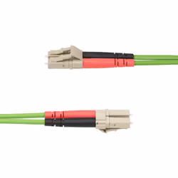 StarTech.com Câble Fibre Optique Multimode OM5 LC à LC (UPC) de 3m, Cordon/Jarretière/Connecteur Fibre Optique 50/125µm Duplex LOMMF Zipcord, VCSEL, 40G/100G, Insensible à la Courbure, Cordon de Liaison Fibre LSZH