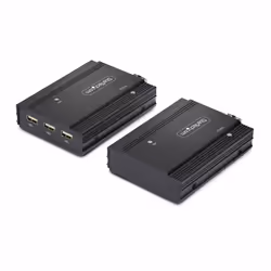 StarTech.com Extendeur KVM DisplayPort sur Fibre Optique, 4K 60Hz, Kit d'Extension de Console, Jusqu'à 300m (Multi-Mode) avec Modules SFP+ Pré-Installés, 3x USB HID