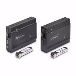 StarTech.com Extendeur KVM DisplayPort sur Fibre Optique, 4K 60Hz, Kit d'Extension de Console, Jusqu'à 300m (Multi-Mode) avec Modules SFP+ Pré-Installés, 3x USB HID - Vue supplémentaire 7